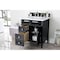 James Martin Vanities Brittany 30in Single Vanity, Black Onyx w/ 3 CM Carrara Marble Top 650-V30-BKO-3CAR - alternate 2
